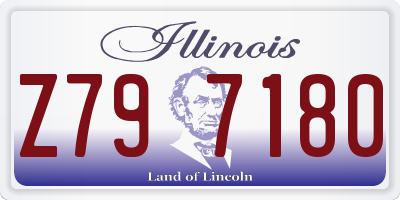 IL license plate Z797180