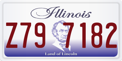 IL license plate Z797182