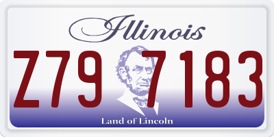 IL license plate Z797183