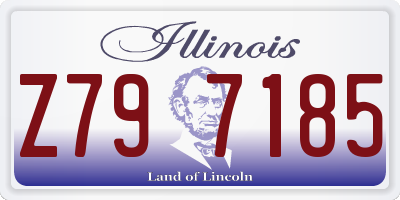 IL license plate Z797185