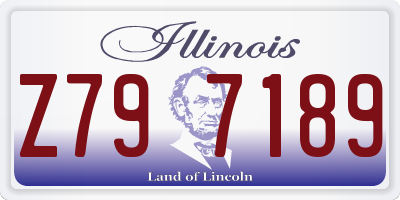 IL license plate Z797189