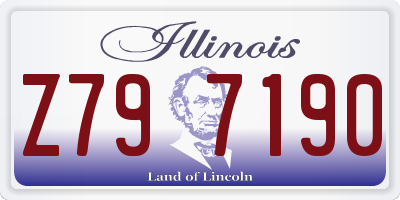 IL license plate Z797190