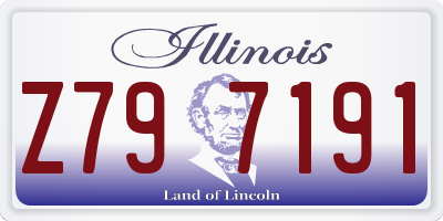 IL license plate Z797191