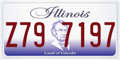 IL license plate Z797197