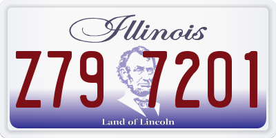 IL license plate Z797201
