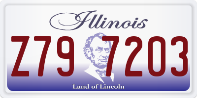 IL license plate Z797203