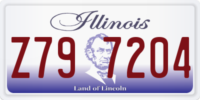 IL license plate Z797204