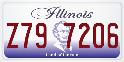 IL license plate Z797206