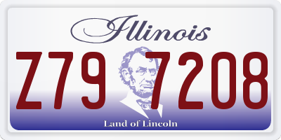 IL license plate Z797208