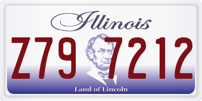 IL license plate Z797212