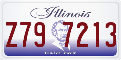 IL license plate Z797213