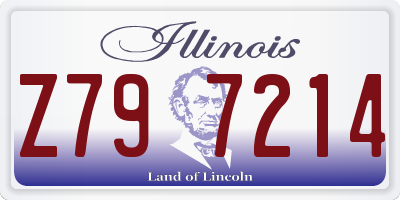 IL license plate Z797214
