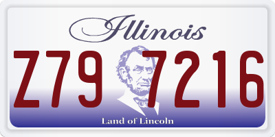 IL license plate Z797216