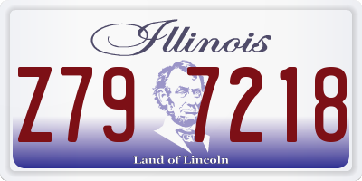IL license plate Z797218