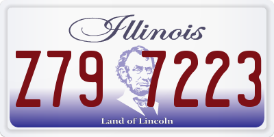 IL license plate Z797223