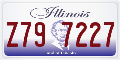 IL license plate Z797227