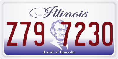 IL license plate Z797230