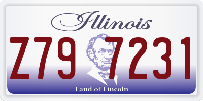 IL license plate Z797231