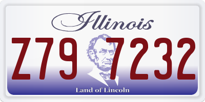 IL license plate Z797232