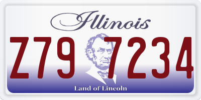 IL license plate Z797234