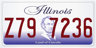 IL license plate Z797236