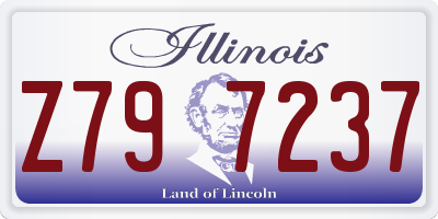 IL license plate Z797237
