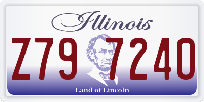 IL license plate Z797240