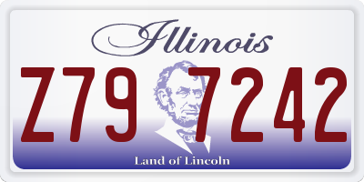 IL license plate Z797242