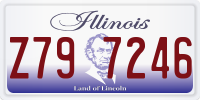 IL license plate Z797246
