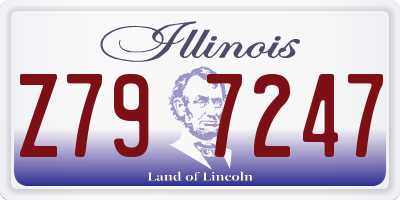 IL license plate Z797247