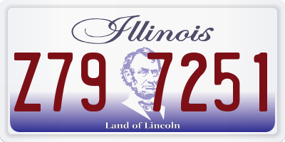 IL license plate Z797251