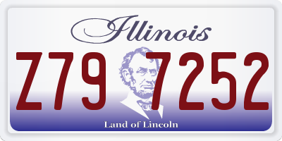 IL license plate Z797252