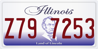 IL license plate Z797253