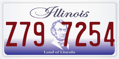 IL license plate Z797254