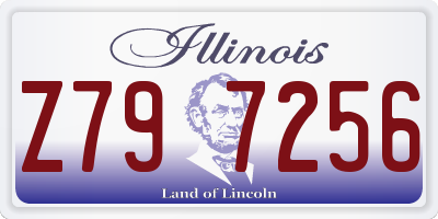 IL license plate Z797256
