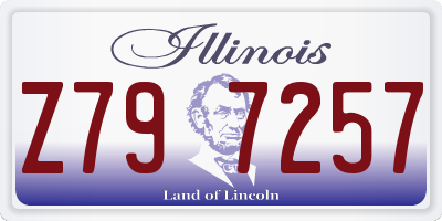 IL license plate Z797257