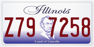 IL license plate Z797258