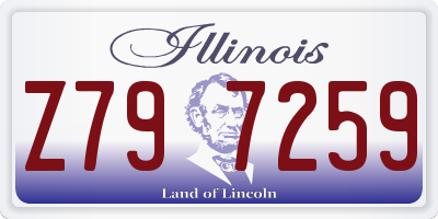 IL license plate Z797259