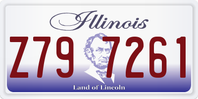 IL license plate Z797261