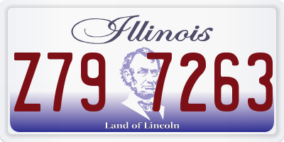 IL license plate Z797263
