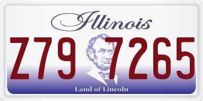 IL license plate Z797265