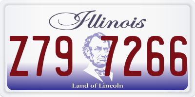 IL license plate Z797266
