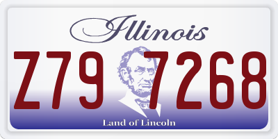 IL license plate Z797268