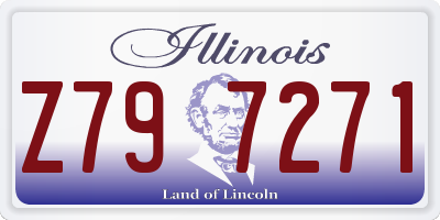 IL license plate Z797271