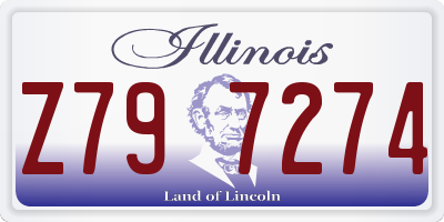IL license plate Z797274