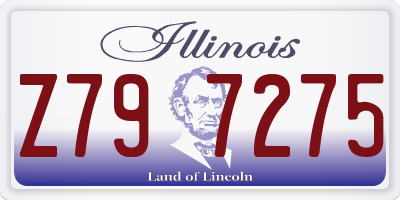 IL license plate Z797275