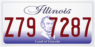 IL license plate Z797287