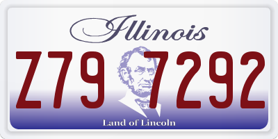 IL license plate Z797292