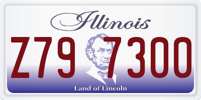 IL license plate Z797300