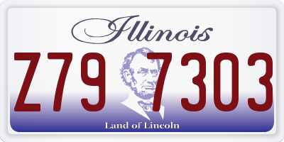IL license plate Z797303